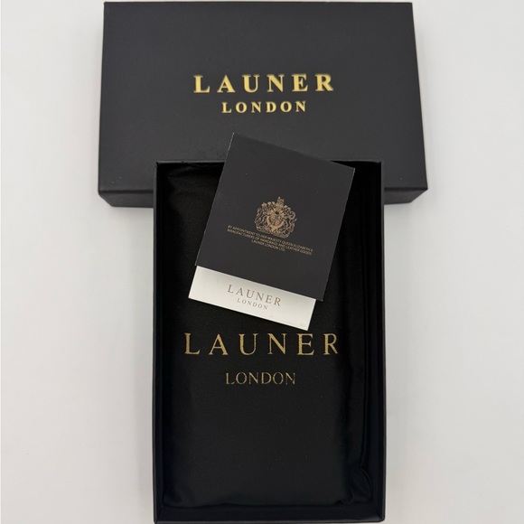LAUNER • JASMINE Zip Clutch Wallet in Black • Royal Warrant H.M. QUEEN ($735+) - Picture 14 of 16